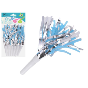 Gwizdki papierowe SILVER AND BLUE 6 sztuk RAVI